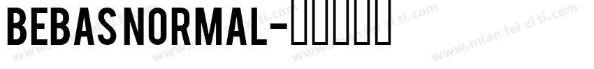 Bebas Normal字体转换